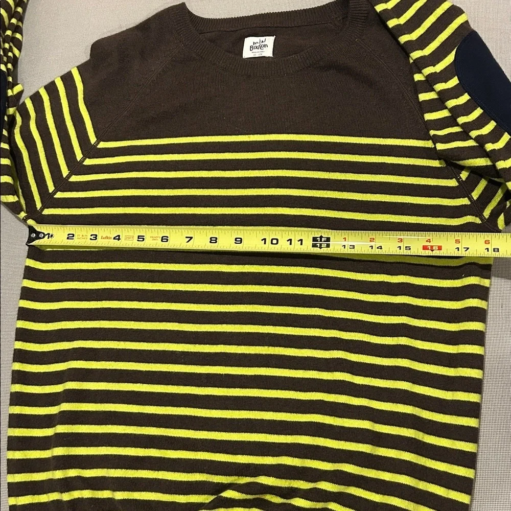 Mini Boden Cashmere Blend Striped Crewneck Kids Size 11-12 Years